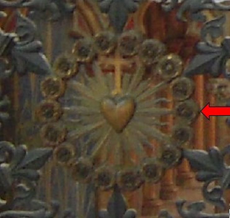 clôture de chapelle (grille de communion), détail