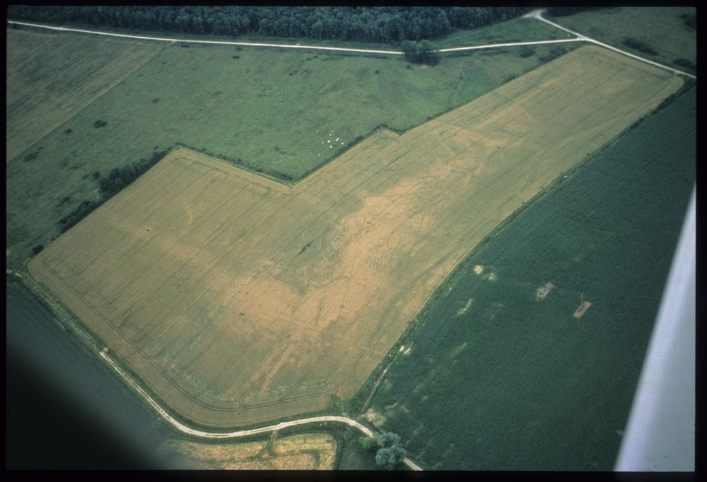 vue aérienne du site