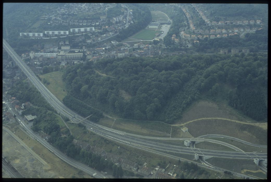 vue aérienne du site