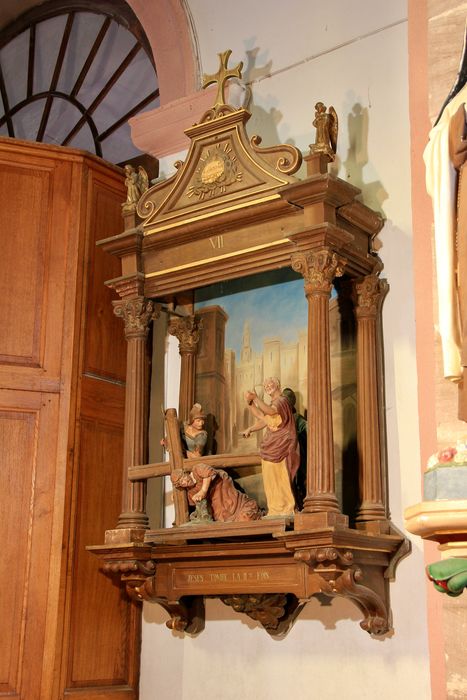 chemin de croix, station n°7: Jésus tombe la 2e fois