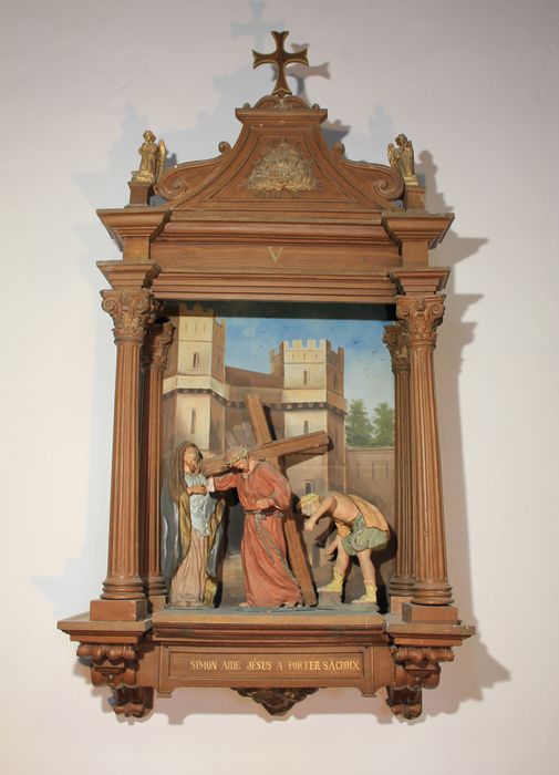 chemin de croix, station n°5 : Simon aide Jésus à porter sa croix