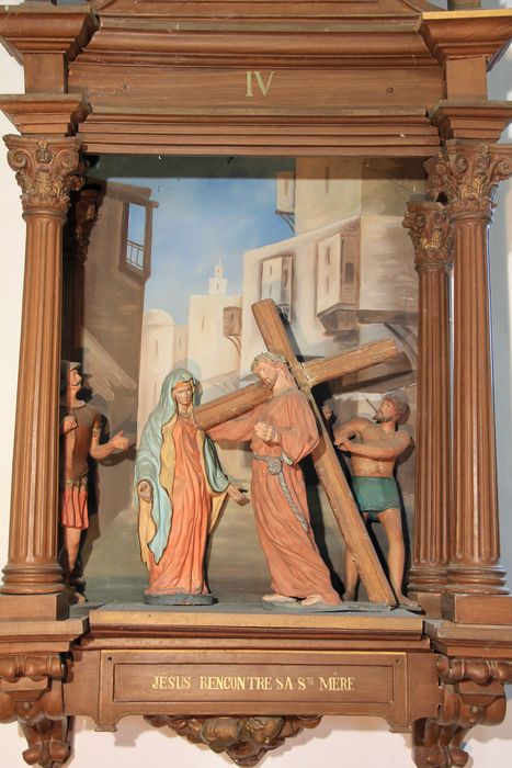 chemin de croix, station n°4 : Jésus rencontre sa sainte Mère