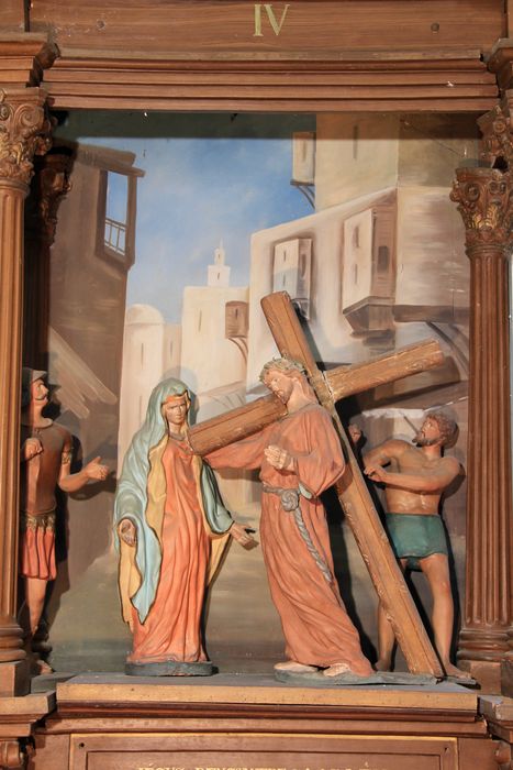 chemin de croix, station n°4 : Jésus rencontre sa sainte Mère