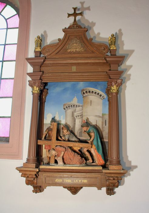 chemin de croix, station n°3 : Jésus tombe pour la 1ère fois
