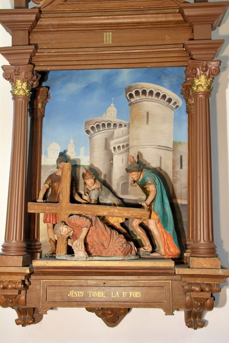 chemin de croix, station n°3 : Jésus tombe pour la 1ère fois