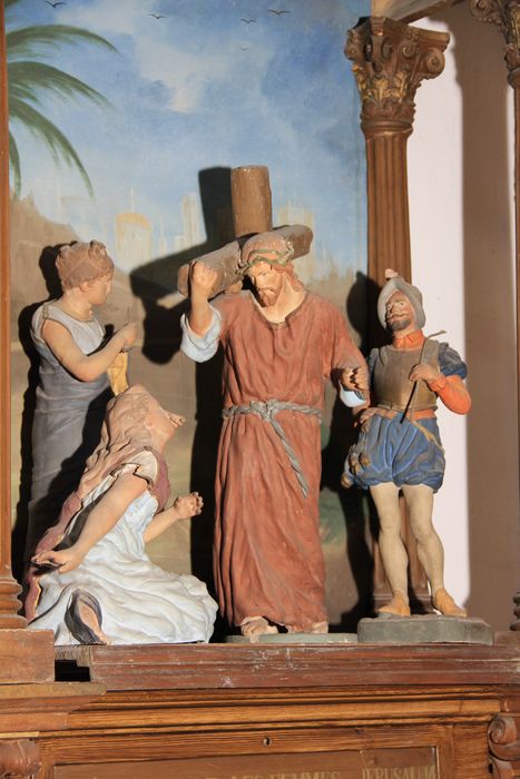 chemin de croix, station n°8 : Jésus console les femmes de Jérusalem