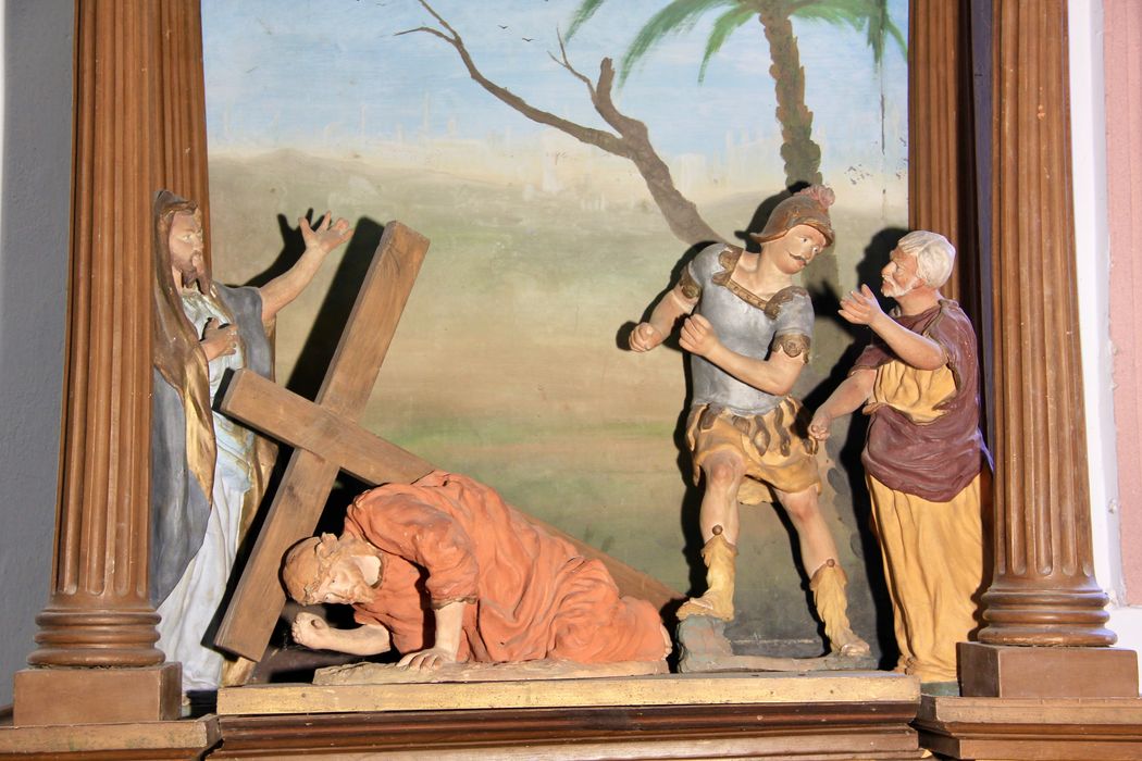 chemin de croix, station n°9 : Jésus tombe pour la 3e fois