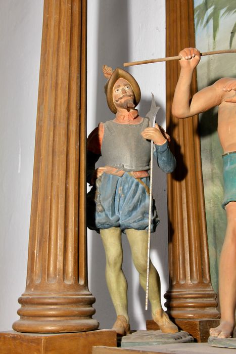 chemin de croix, station n°10 : Jésus est dépouillé de ses vêtements, détail