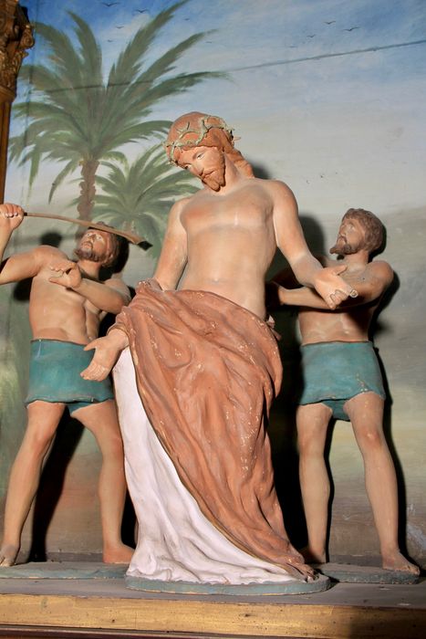 chemin de croix, station n°10 : Jésus est dépouillé de ses vêtements, détail