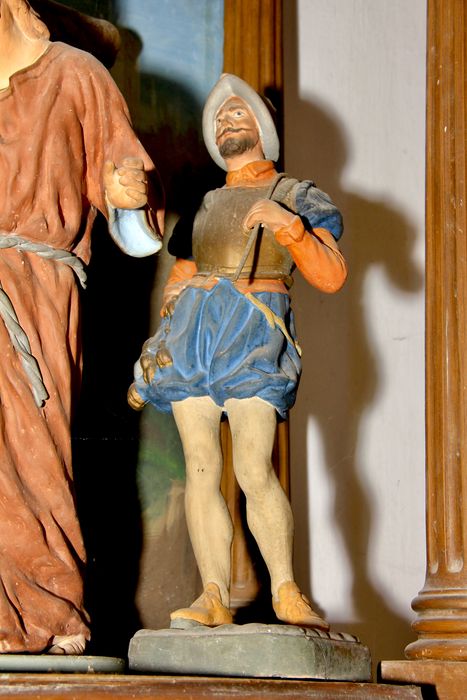chemin de croix, station n°8 : Jésus console les femmes de Jérusalem, détail