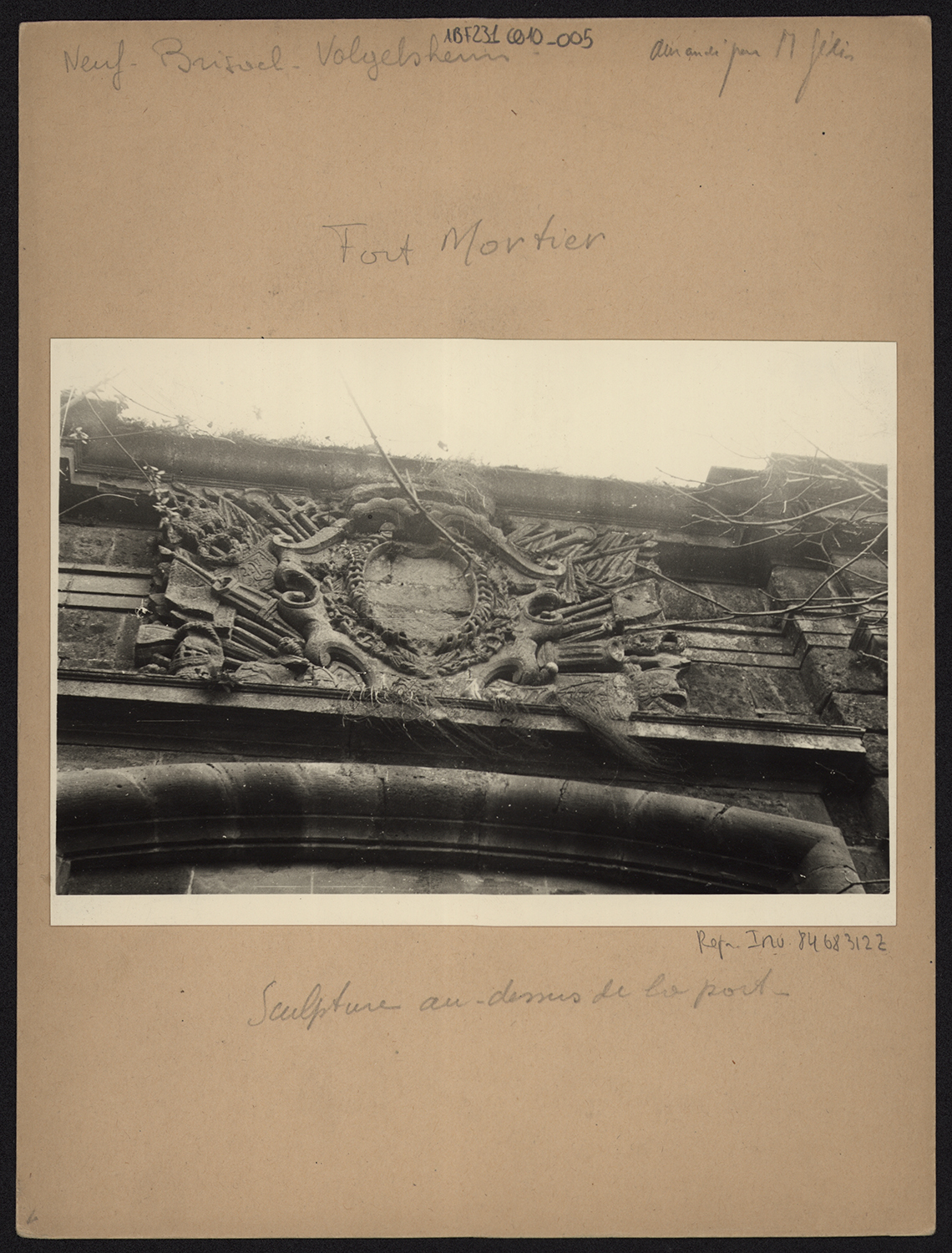 Plan de masse du Fort Mortier.