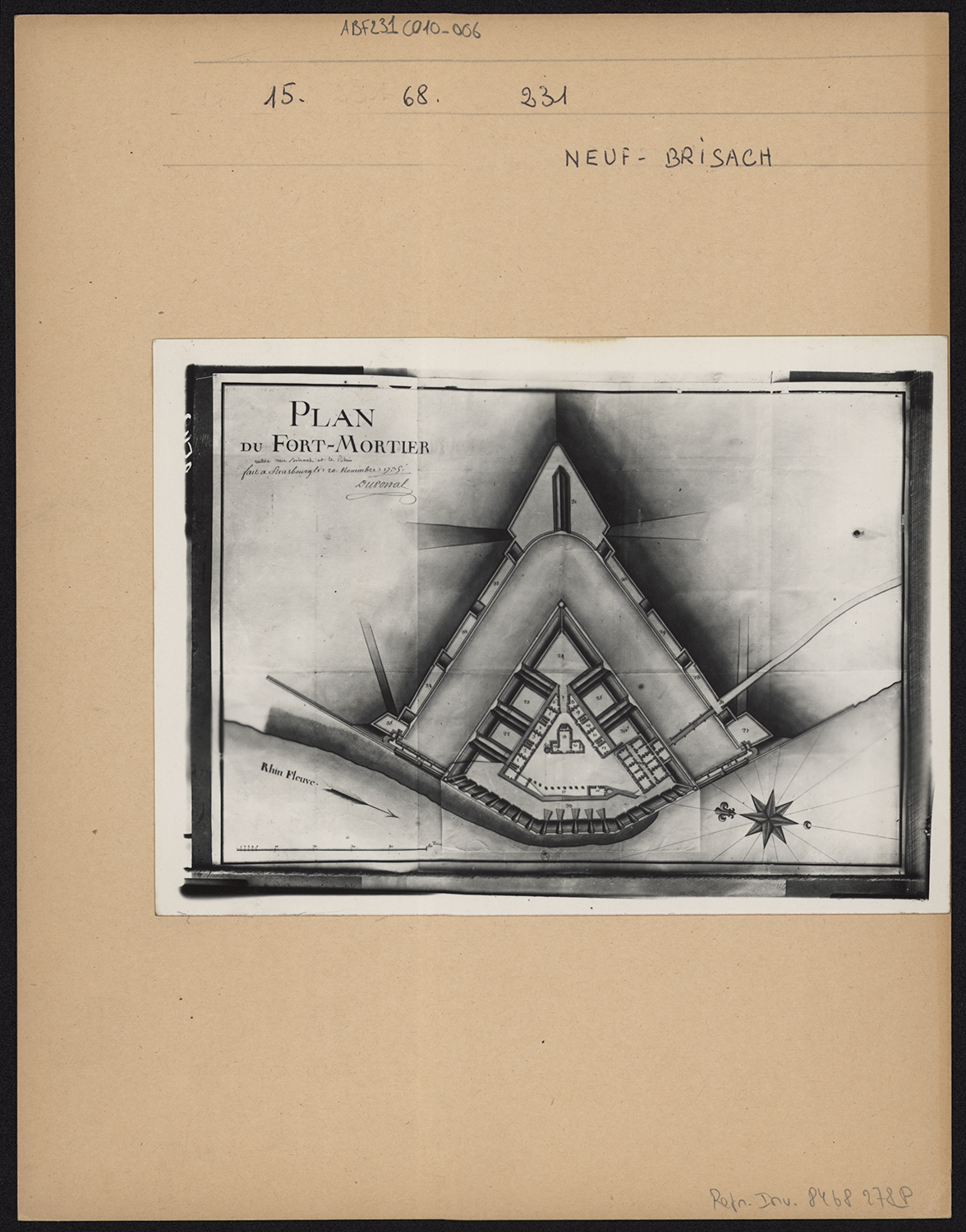 Plan de masse du Fort Mortier.