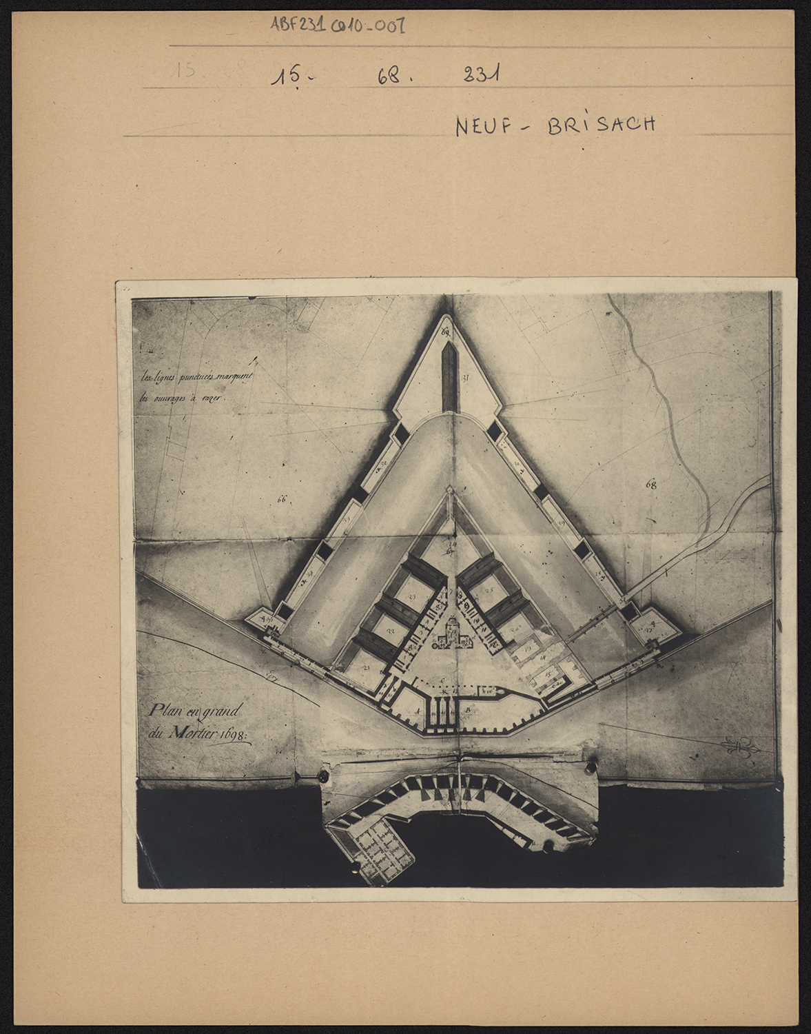 Plan d’ensemble du Fort Mortier.