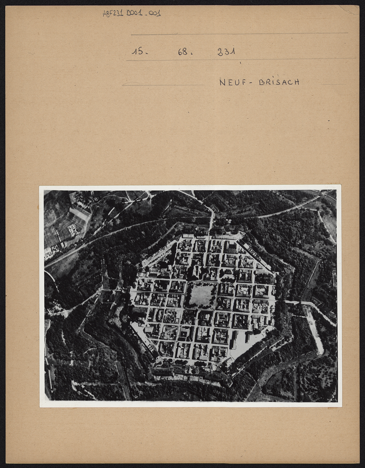 Vue aérienne.