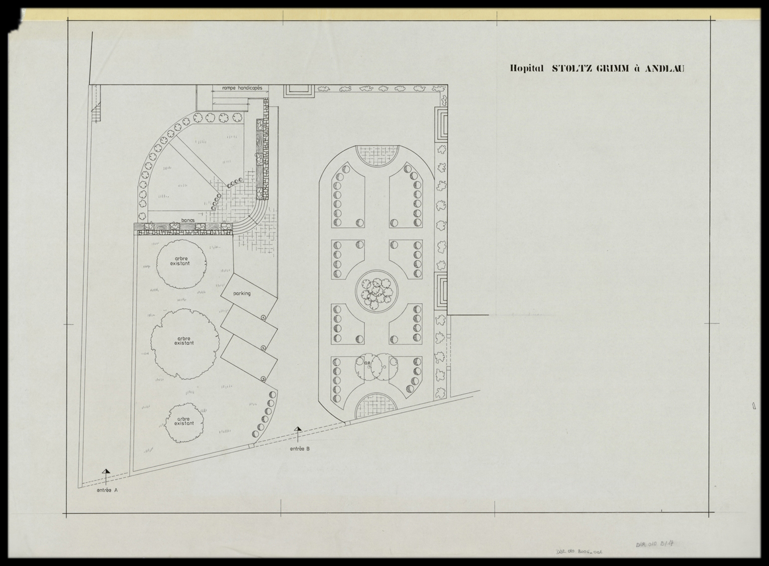 Plan d’ensemble du jardin.