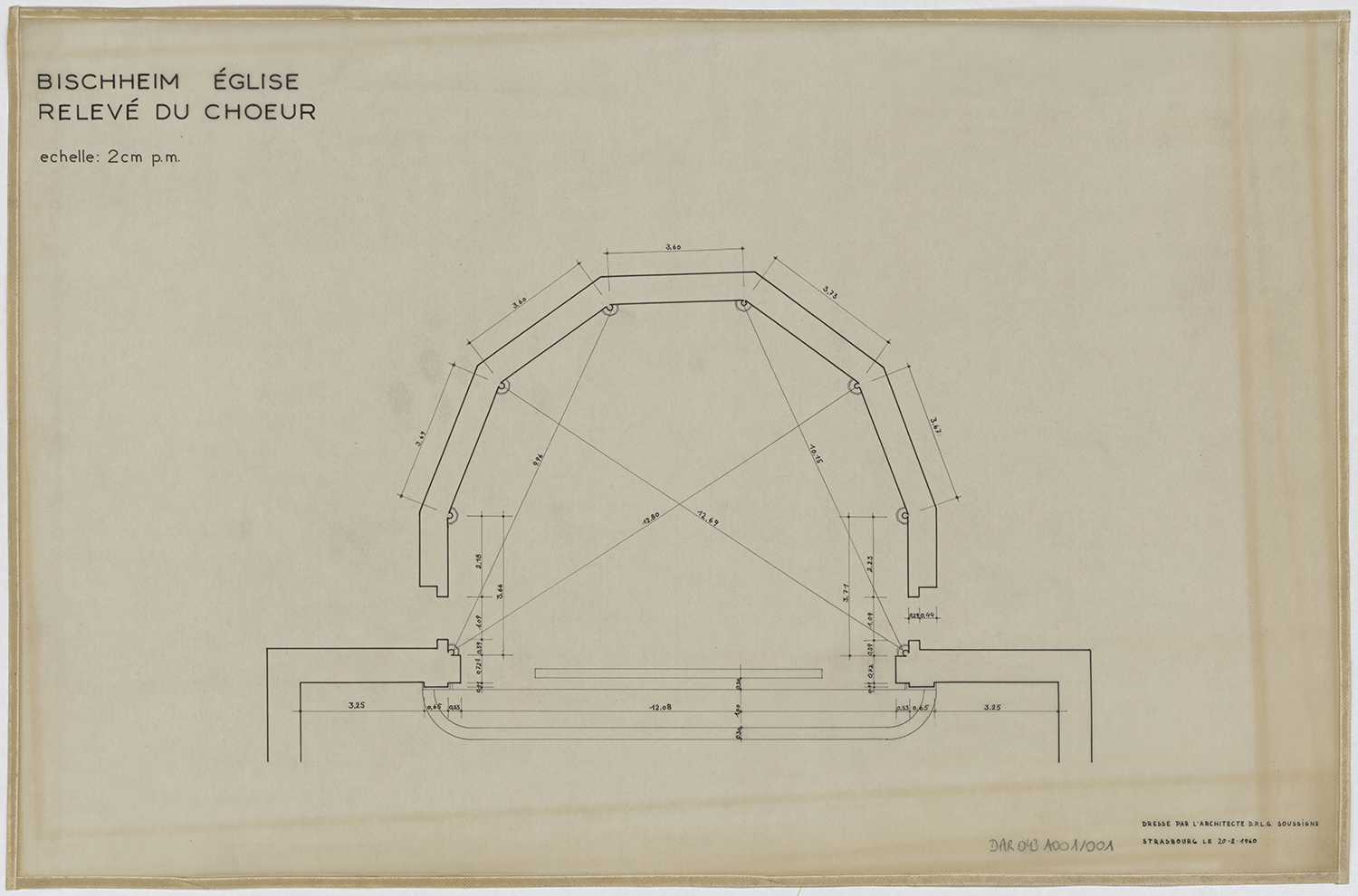 Plan du choeur.