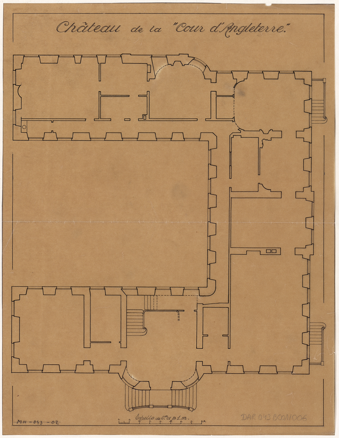 Plan du rez-de-chaussée.