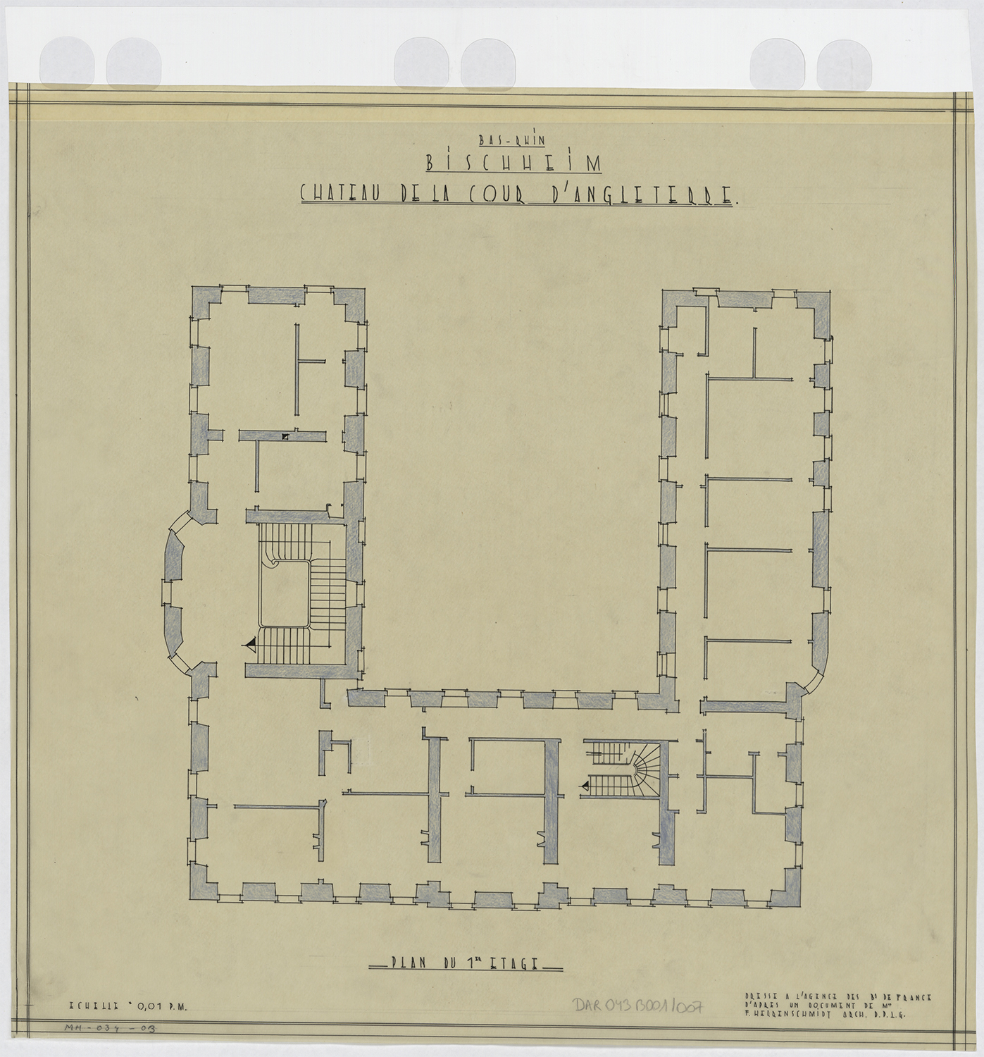 Plan du premier étage.