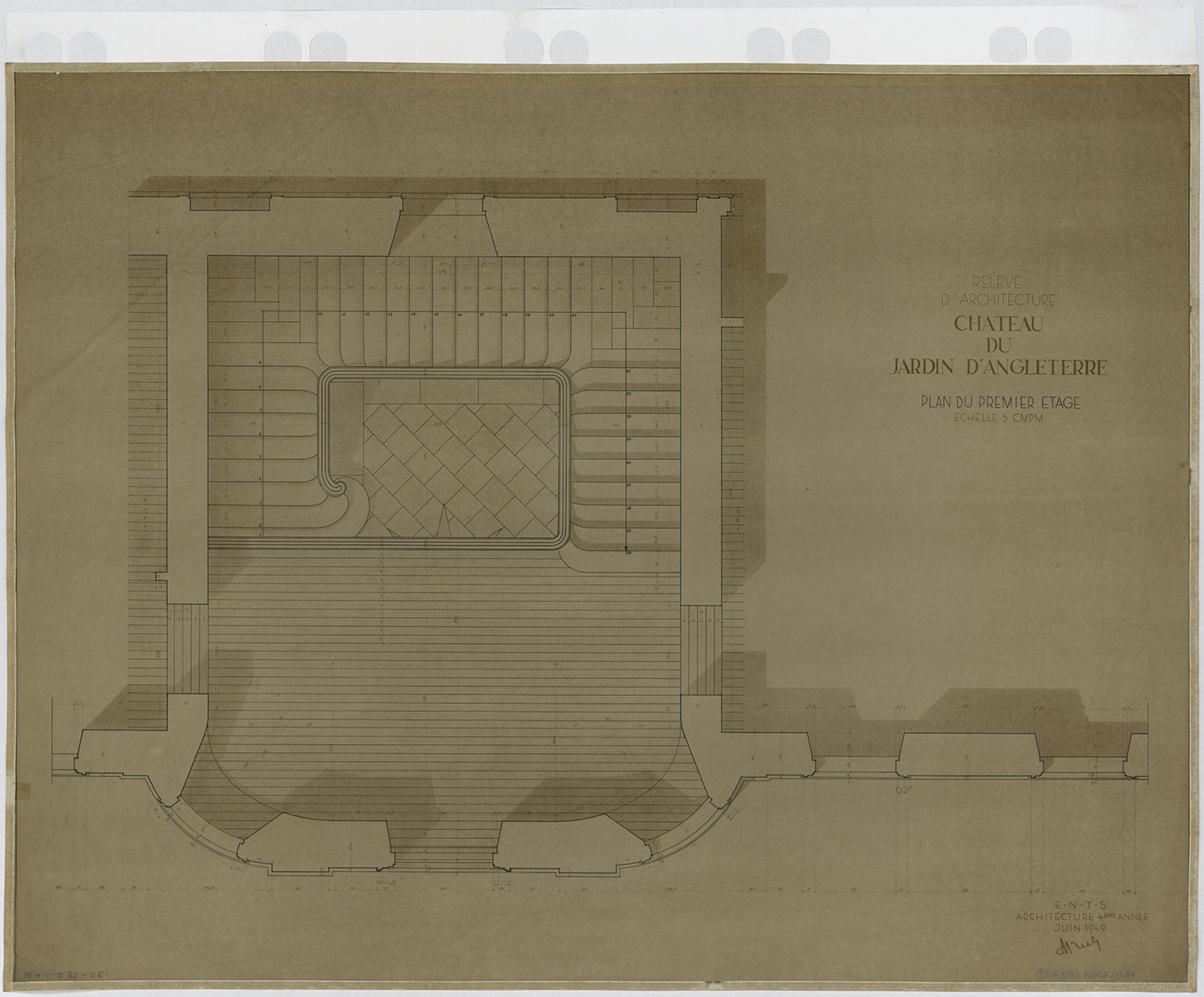 Plan du premier étage.