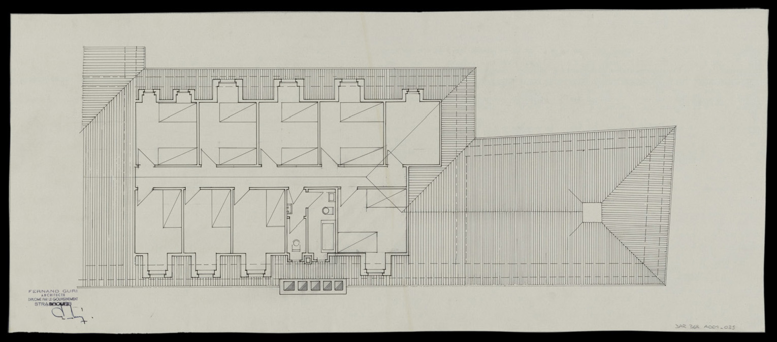 Plan de masse du second étage.