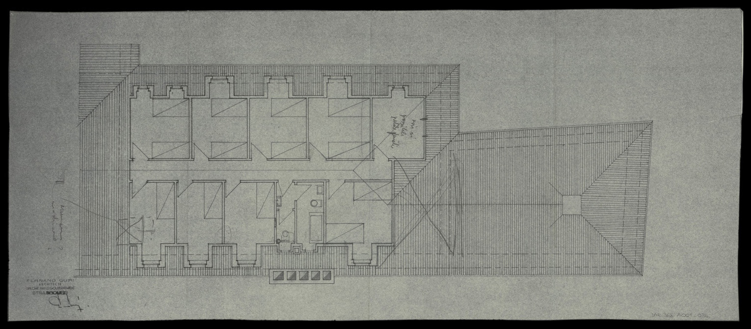 Plan de masse du second étage.