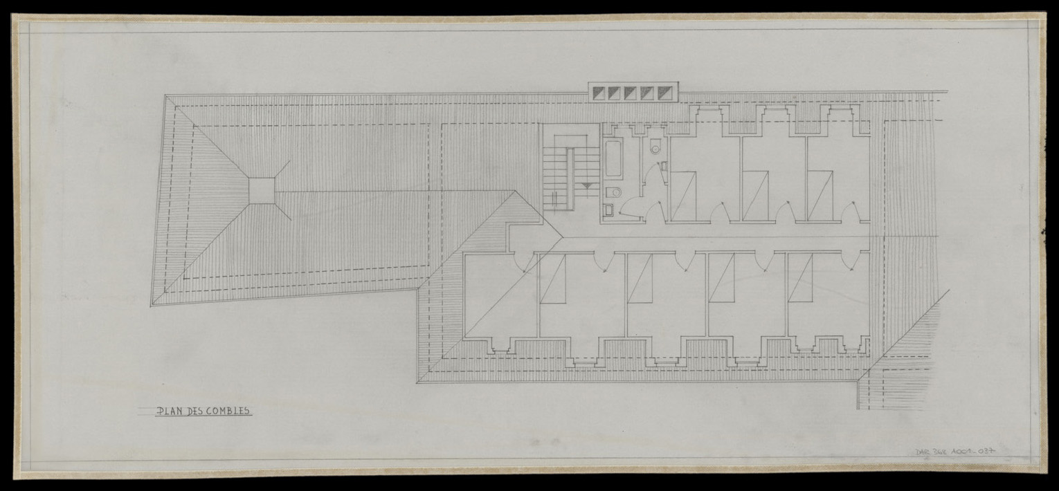 Plan de masse du second étage.