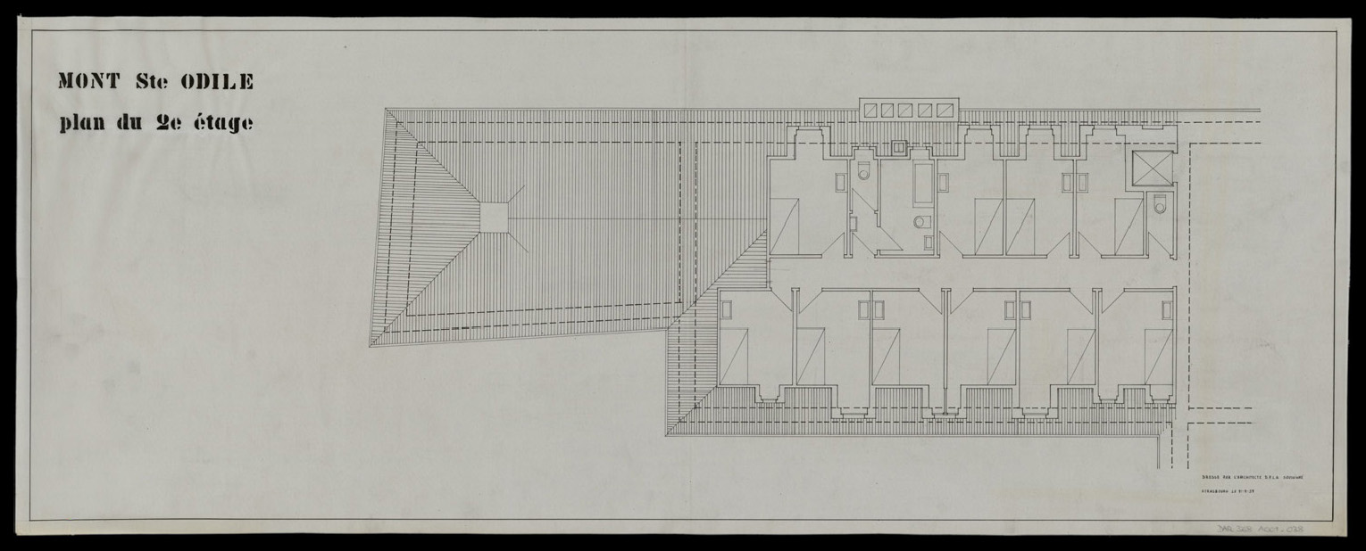 Plan de masse du second étage.