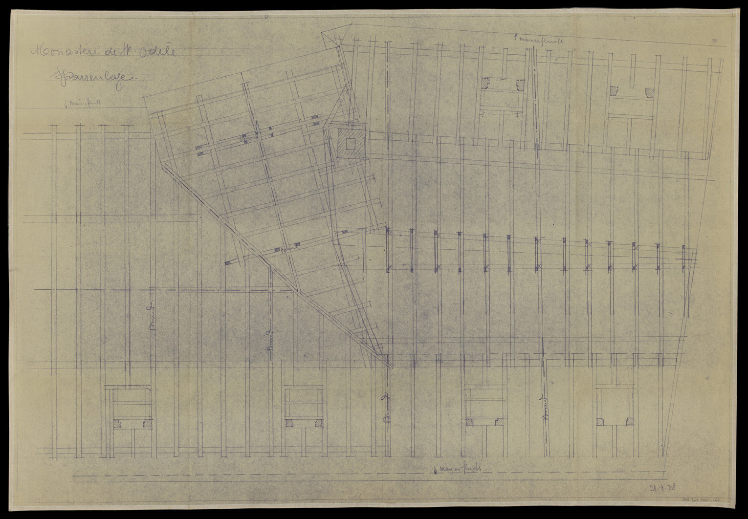 Plan de charpente.