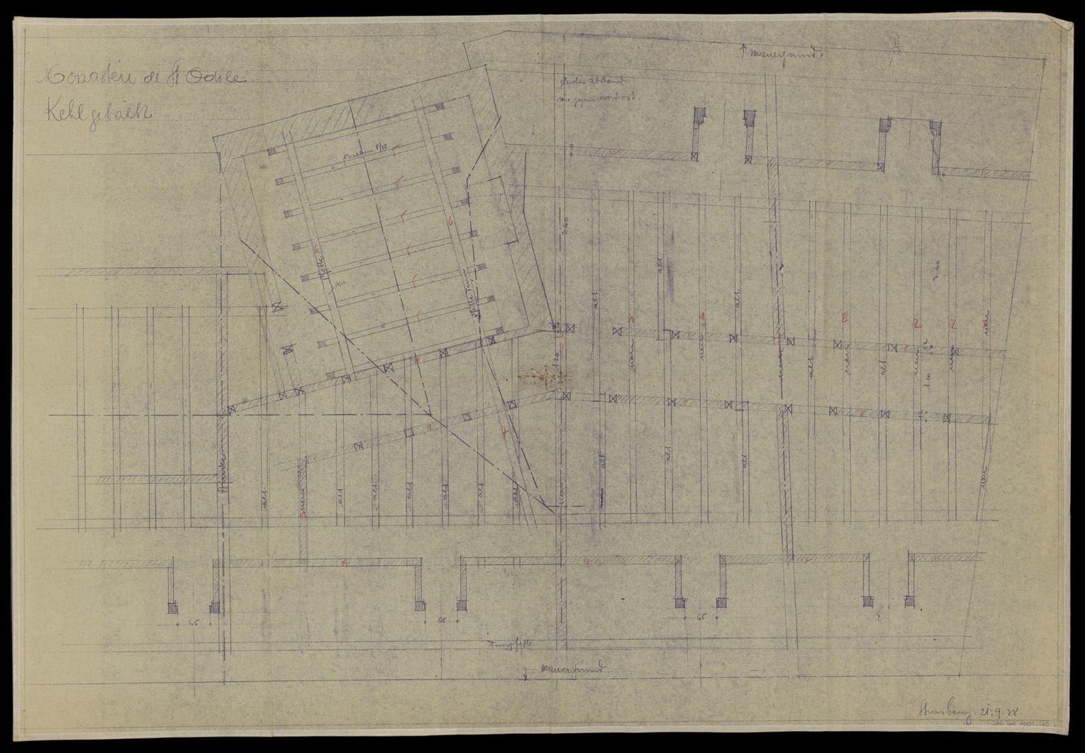 Plan de charpente.