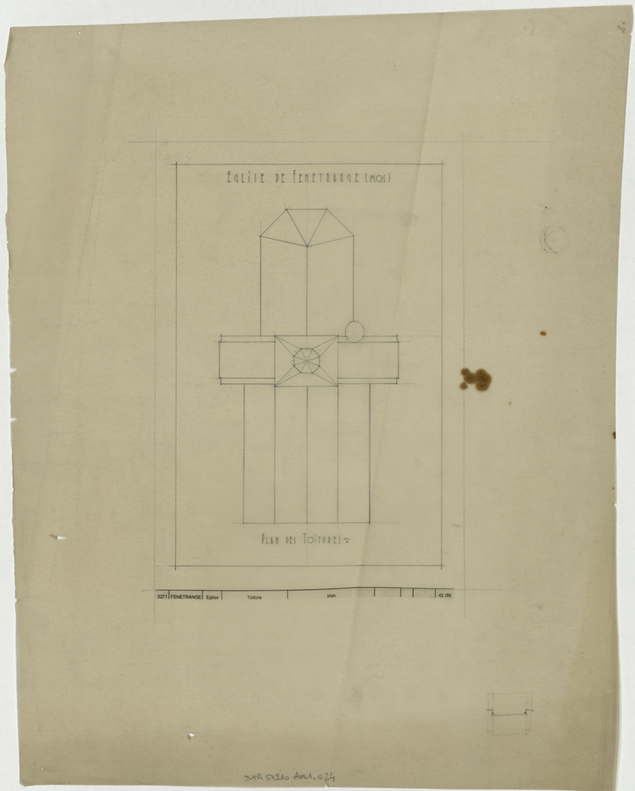 Plan d’ensemble des toitures.