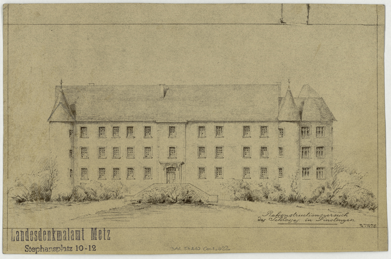 Elévation de la façade sud.