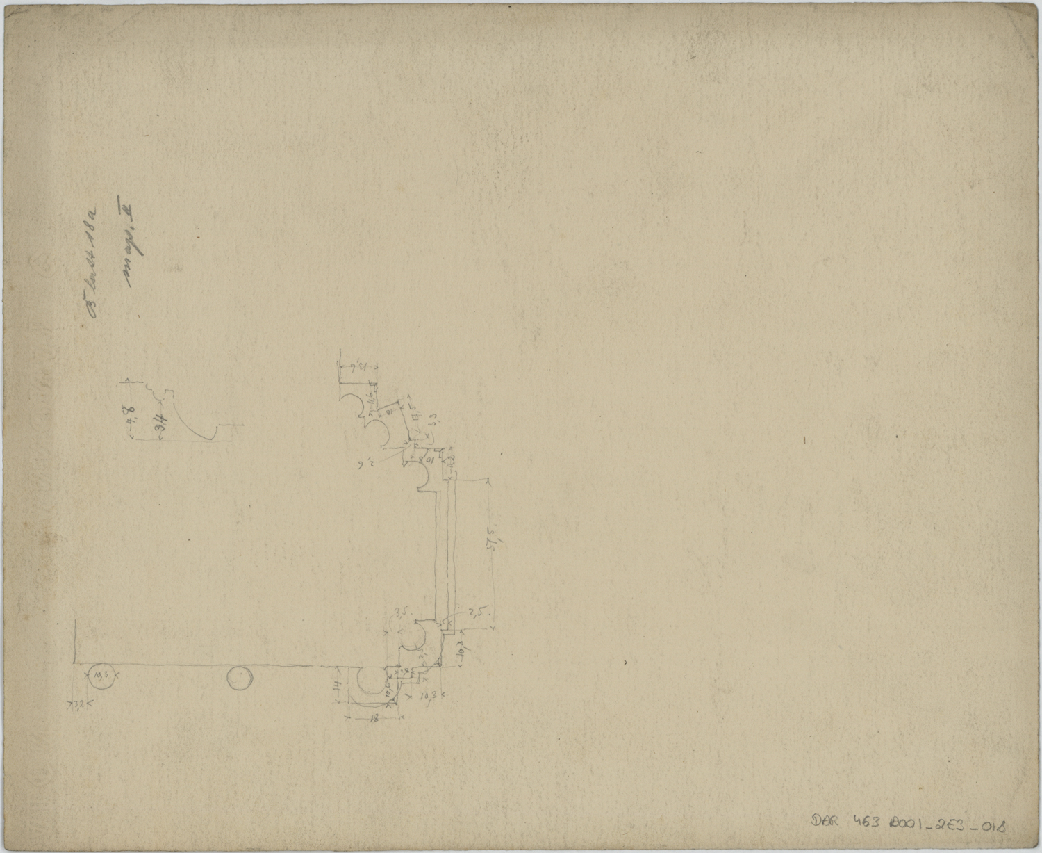 Portail de la Vierge, plan.