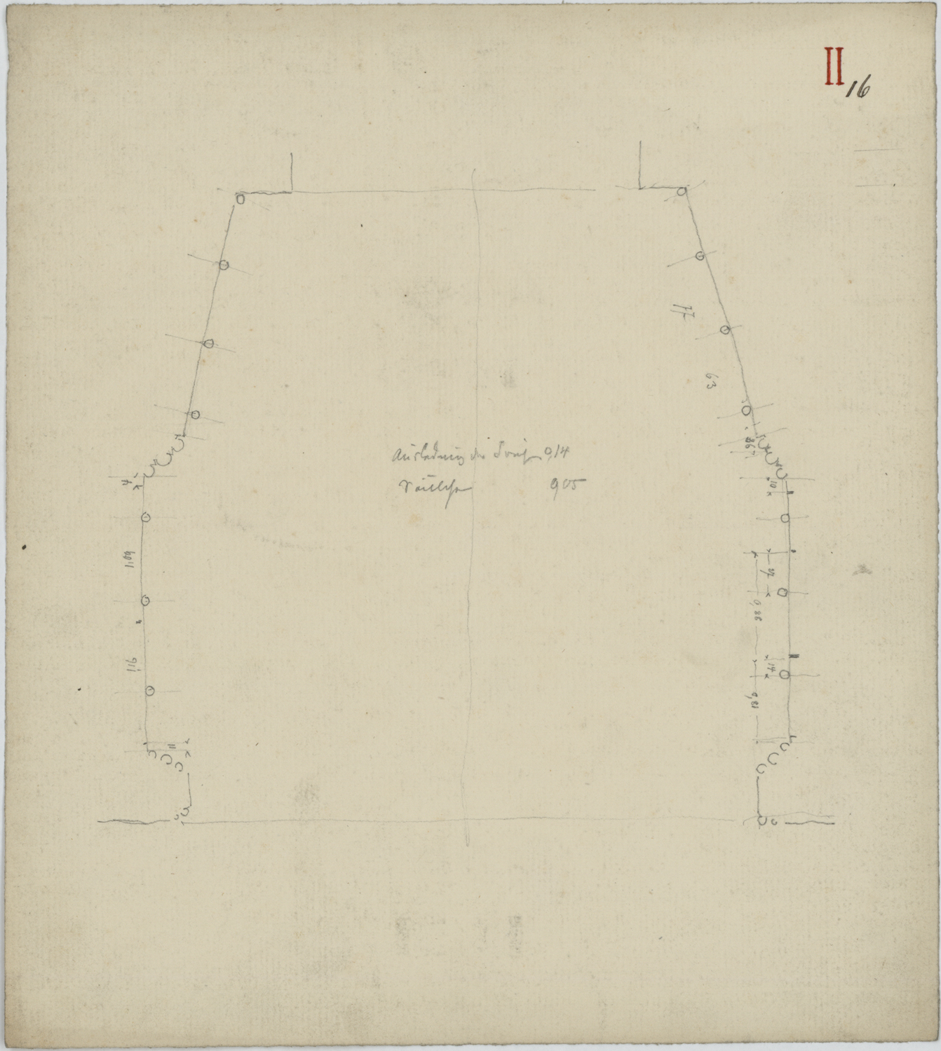 Portail de la Vierge, plan.