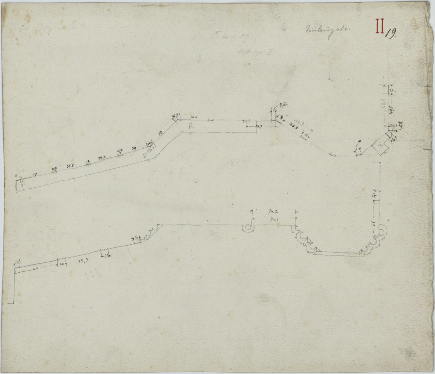 Portail de la Vierge, plan.