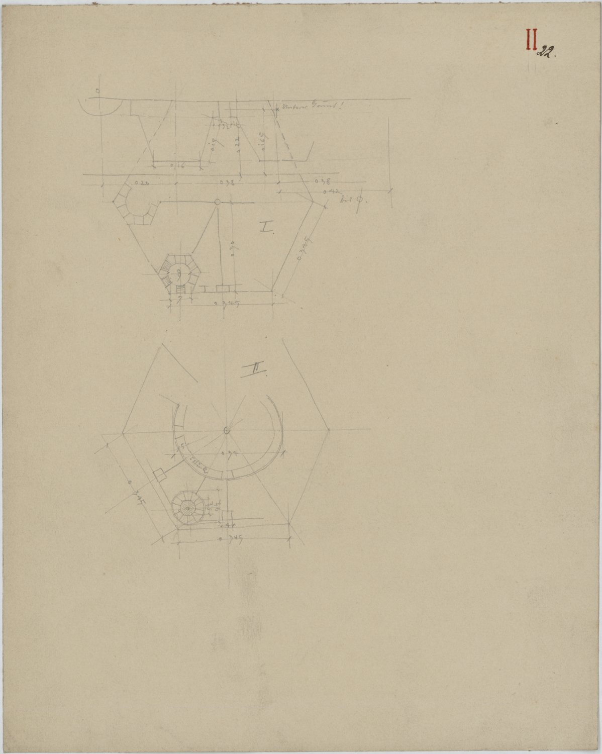 Portail de la Vierge, plans.