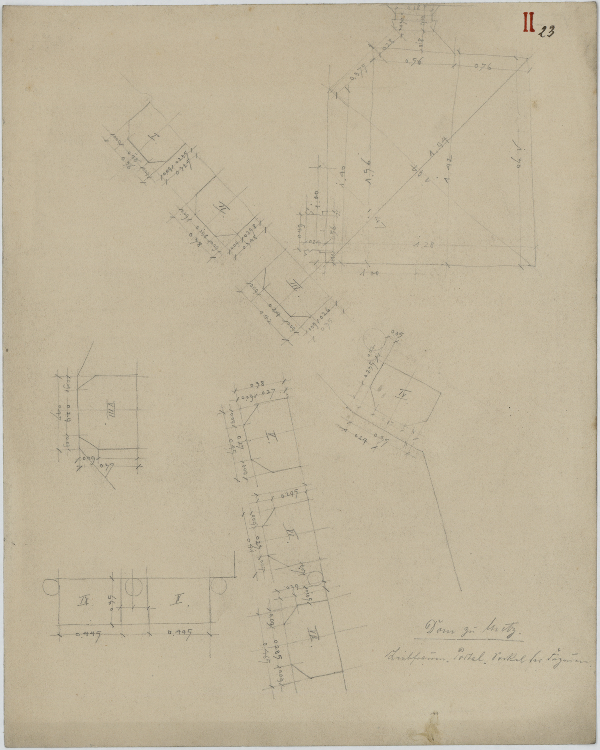 Portail de la Vierge, plan d’implantation des figures de saints en pied.