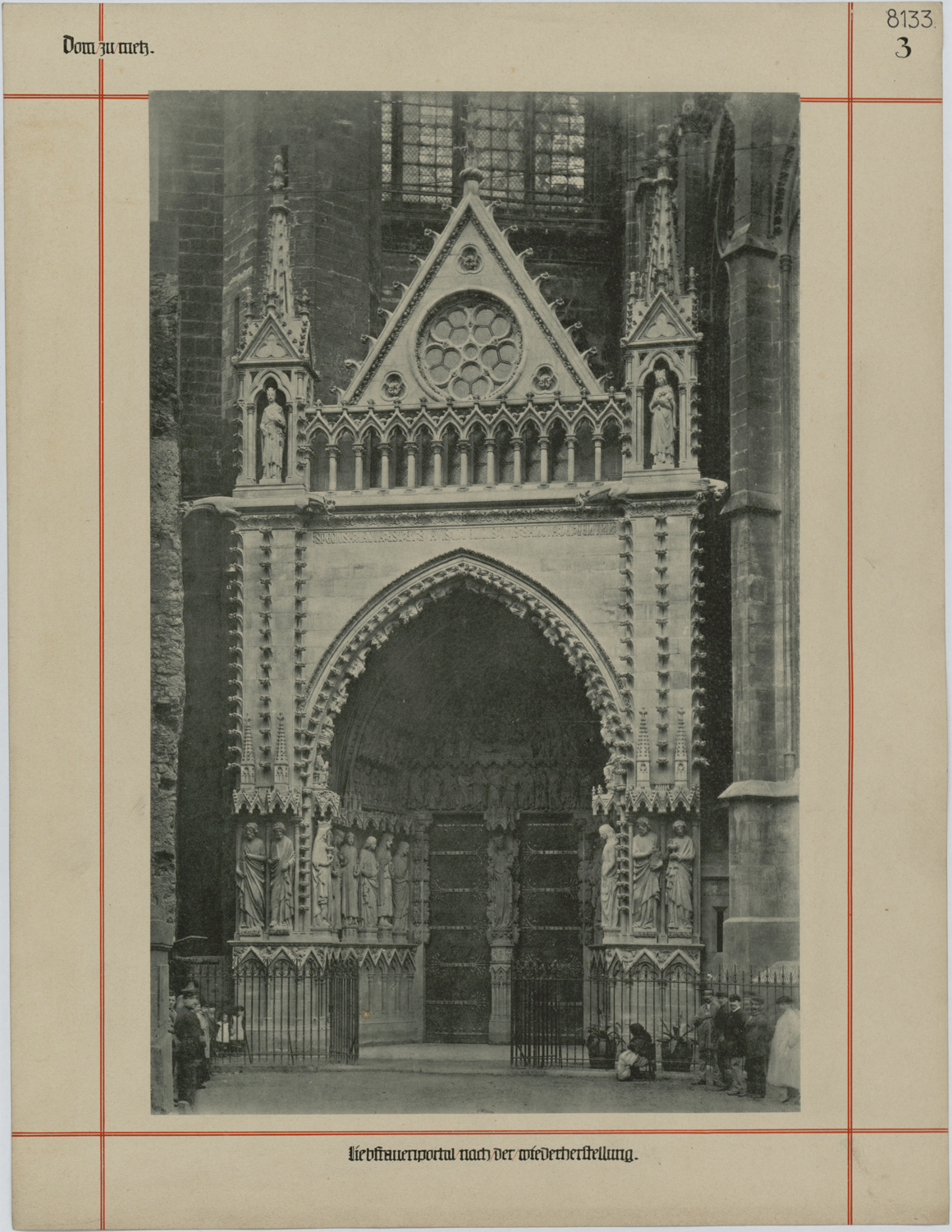 Portail de la Vierge, vue après restauration.