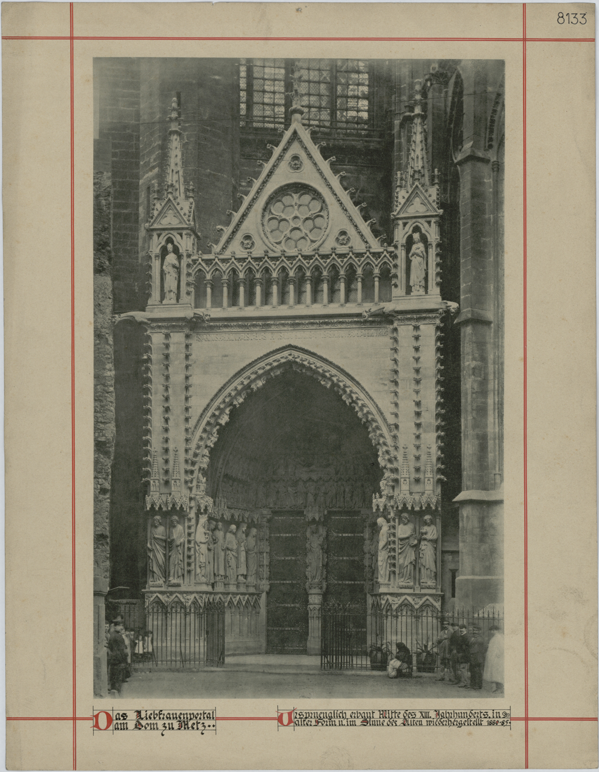 Portail de la Vierge, vue après restauration.