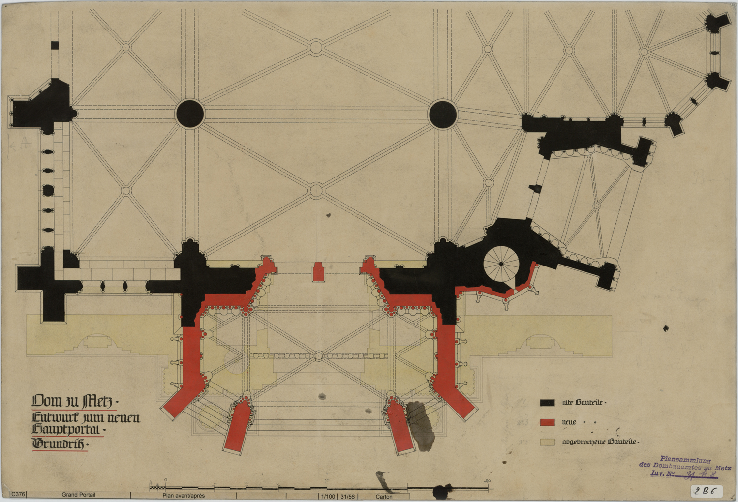 Projet de modification du portail occidental.