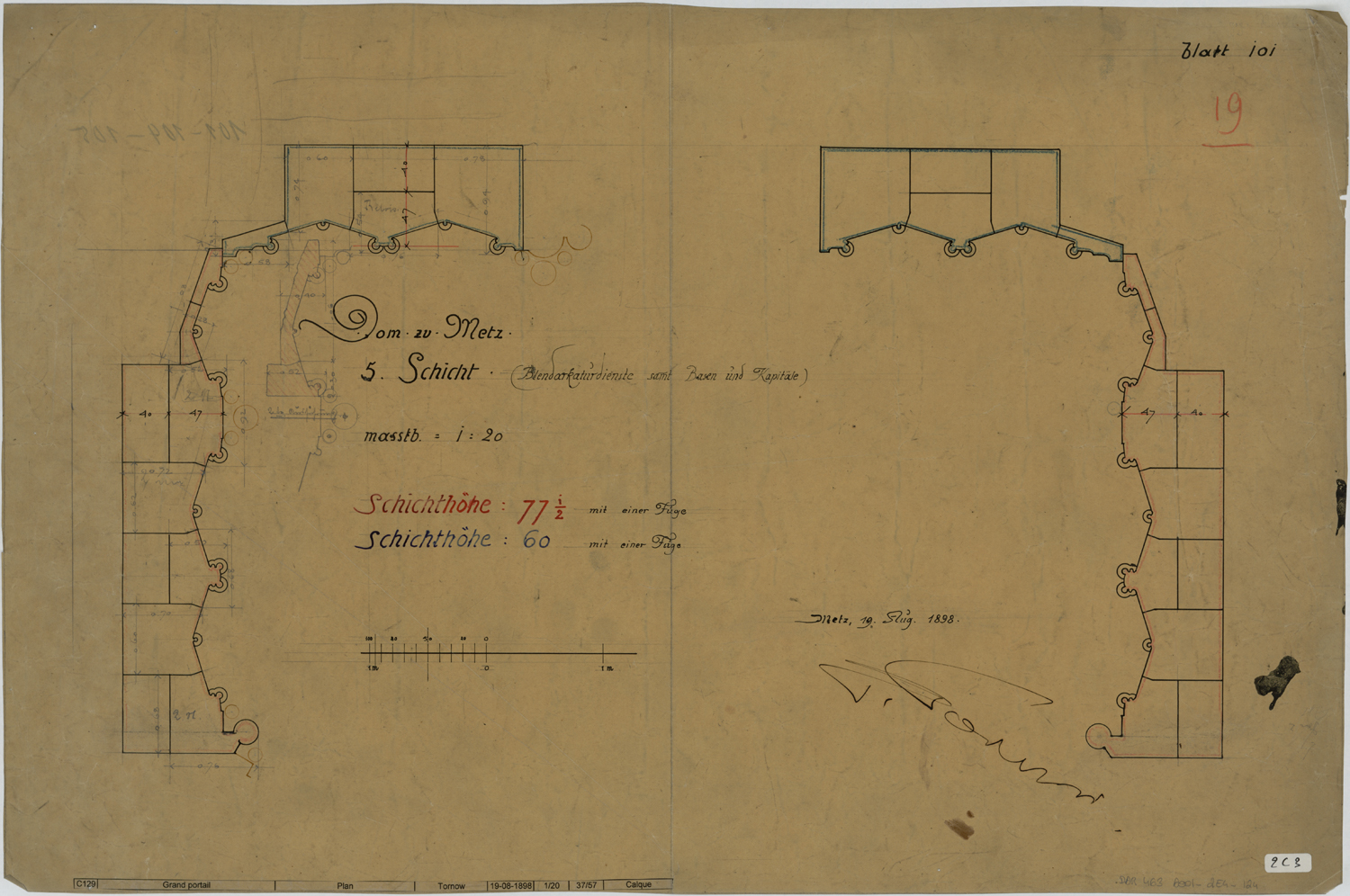 Grand Portail, plan.