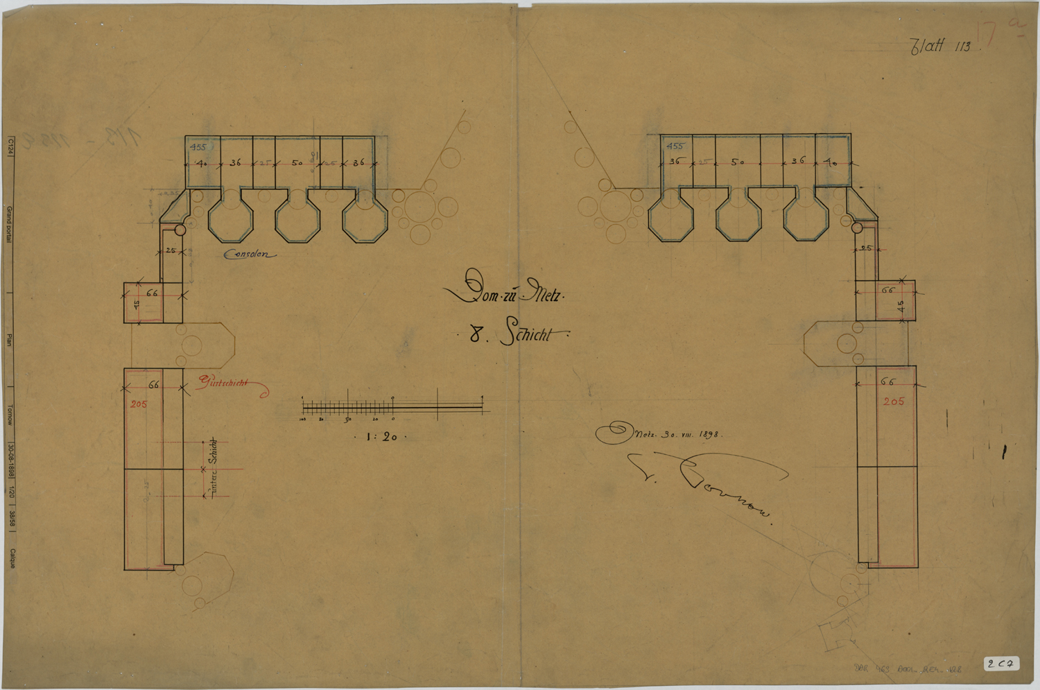 Grand Portail, plan.