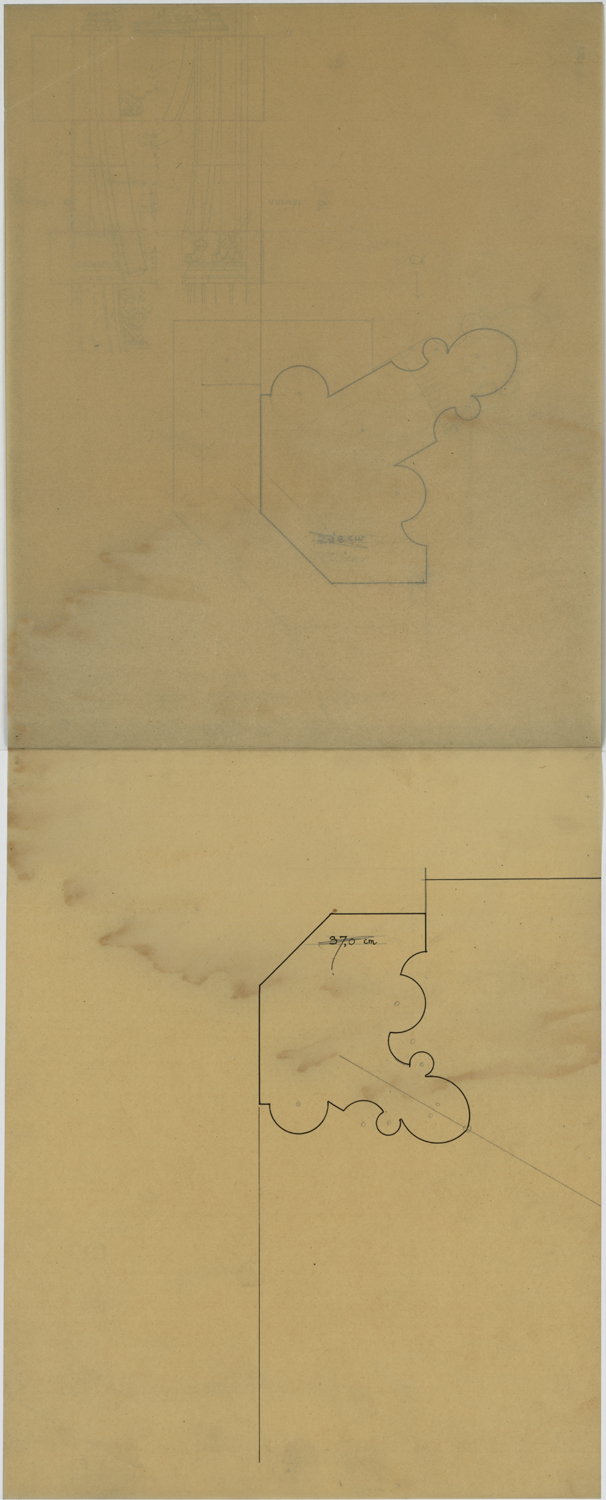 Grand Portail, plan des piliers.