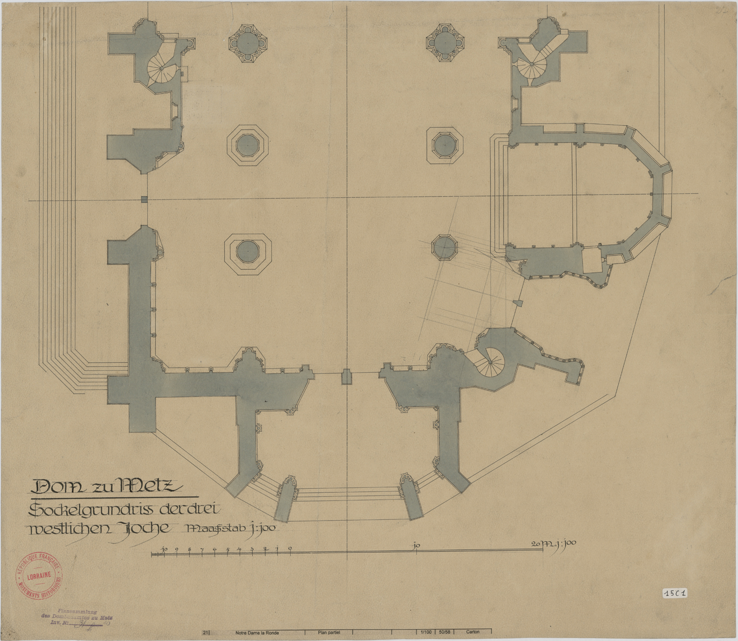 Notre-Dame la Ronde, plan de masse.