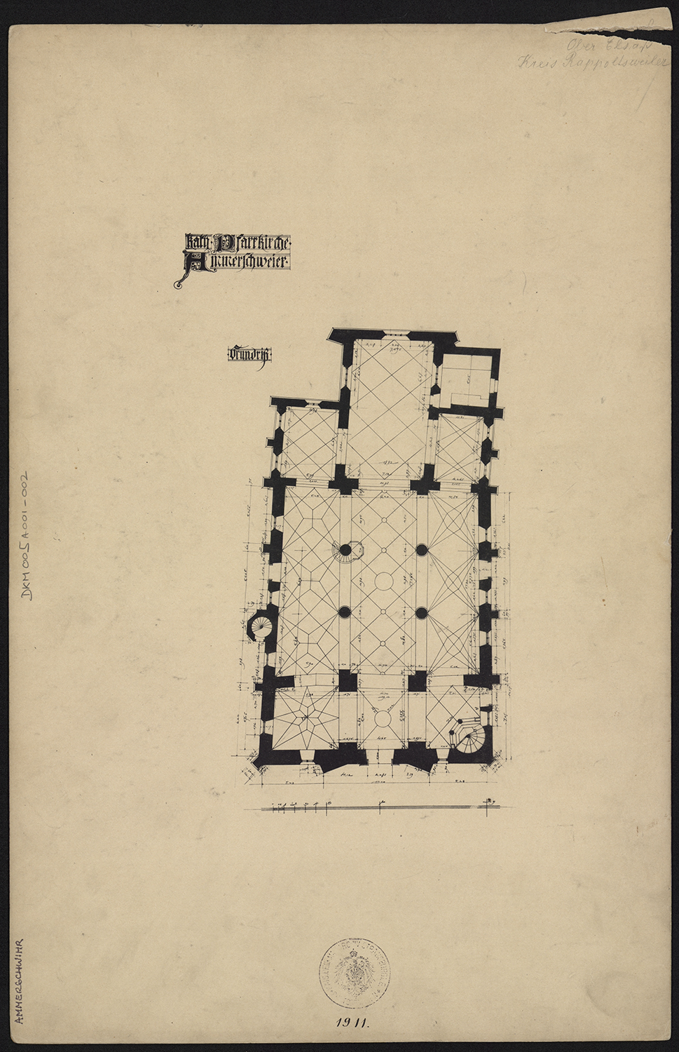 Plan de masse (état antérieur à 1910).