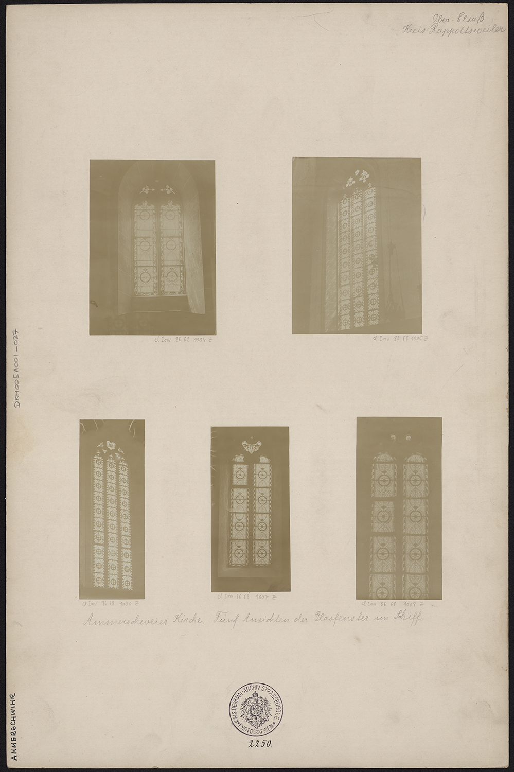 Vues d’ensemble des vitraux des collatéraux.