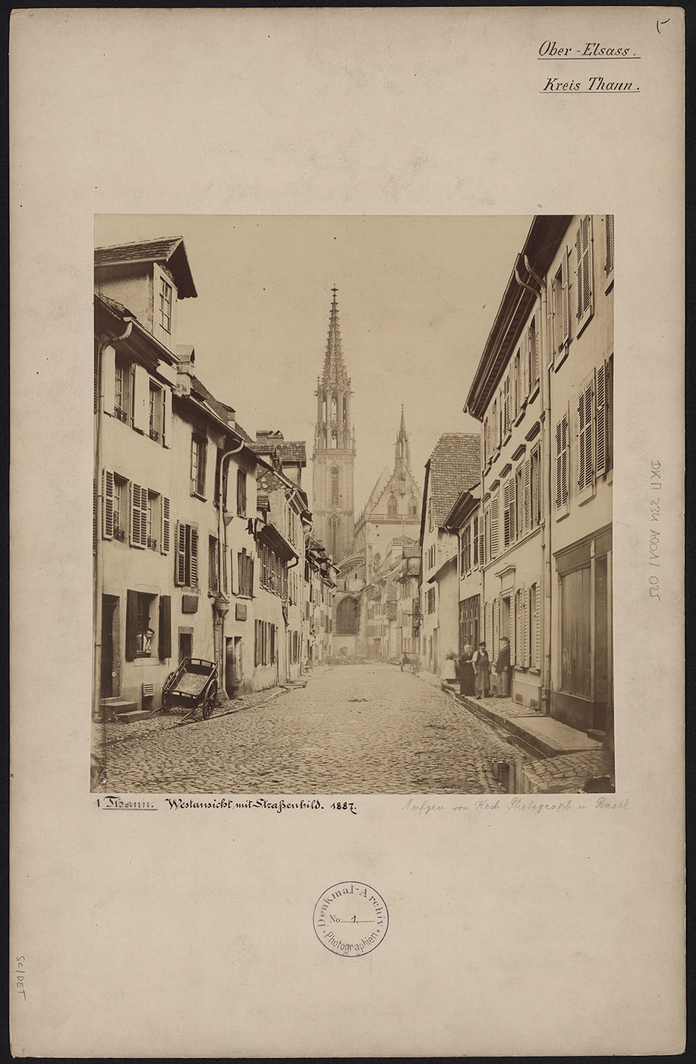 Vue d’ensemble depuis la rue du Boeuf (actuelle rue Gerthoffer).