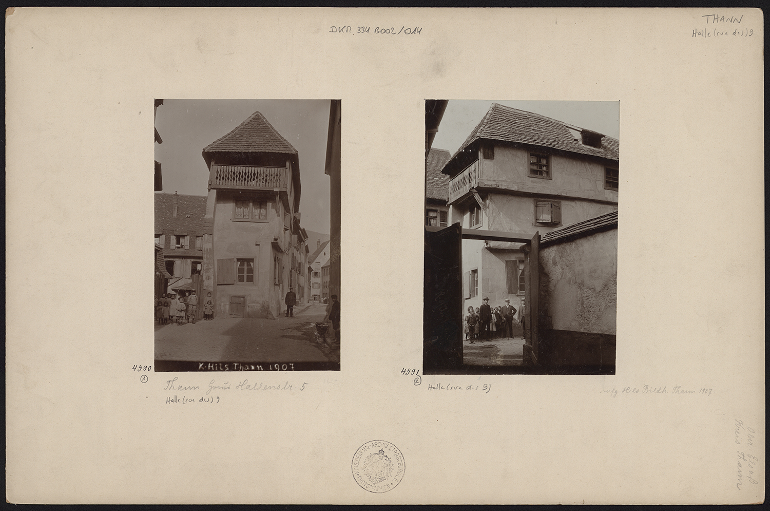 Vues d’ensemble depuis le sud et l’est.