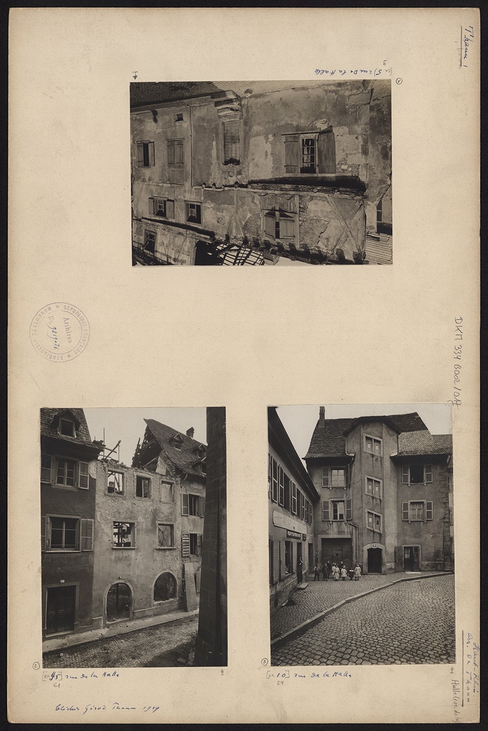 Dommages de guerre, vues d’ensemble.