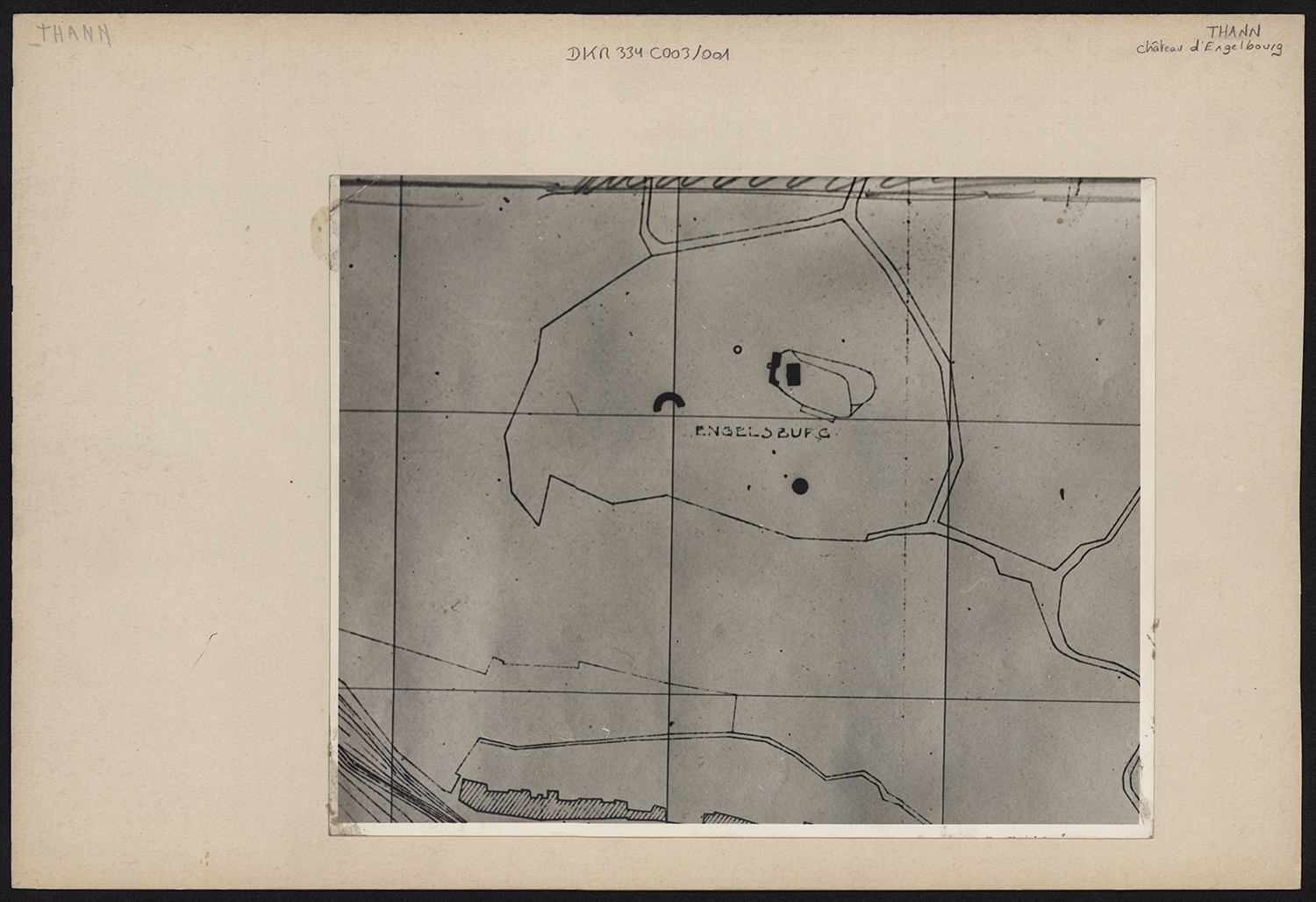 Plan de masse des ruines.