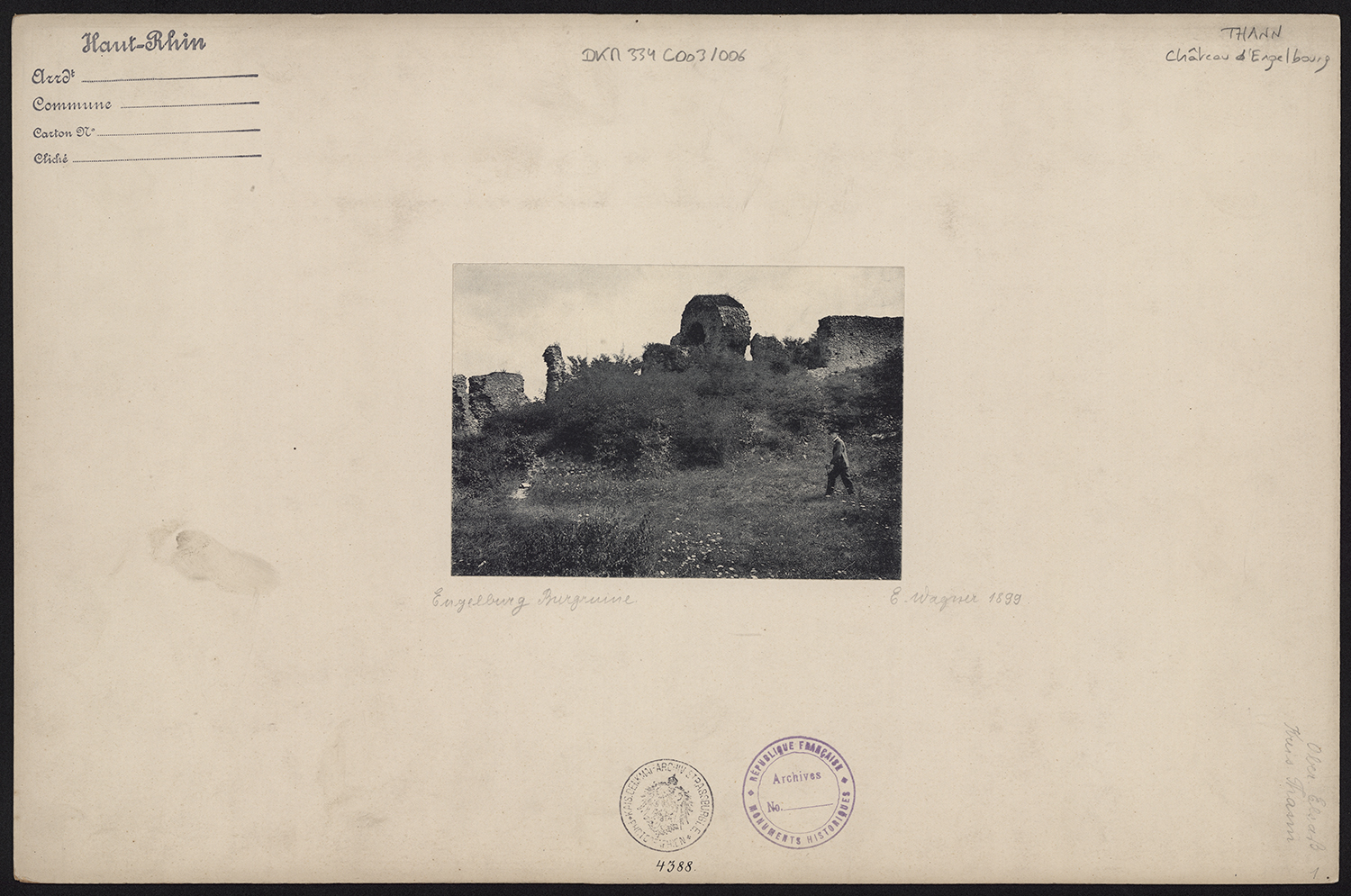 Vue d’ensemble des ruines.
